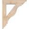 Ekena Millwork Funston Traditional Smooth Bracket w/ Offset Brace, Douglas Fir, 5 1/2"W x 22"D x 26"H BKT0604X22X26FST01SDF - alternate 3